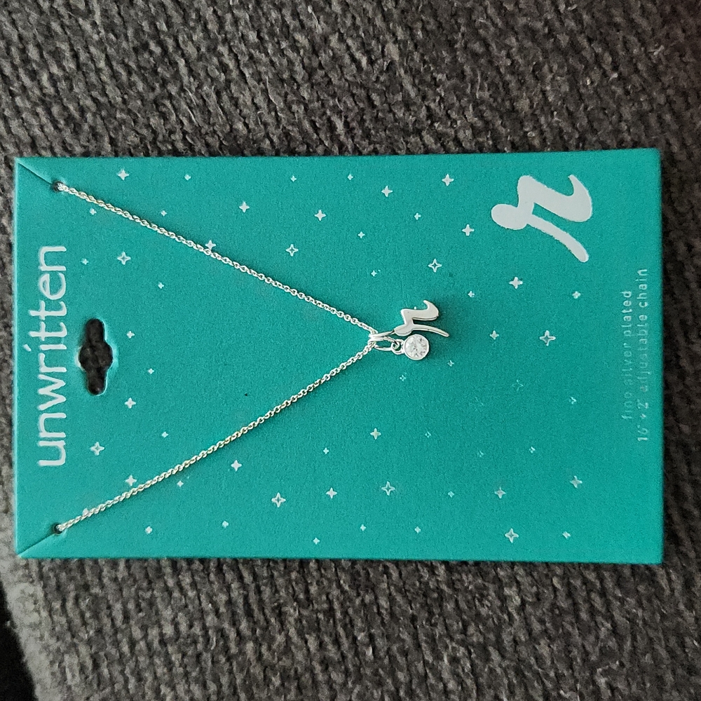 Unwritten Initial “R” Charm Necklace